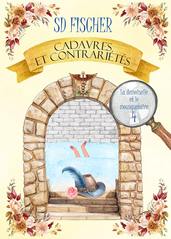 Couverture du livre Cadavres et contrariétés, quatrième tome de la saga La demoiselle et le mousquetaire, écrit par SD Fischer